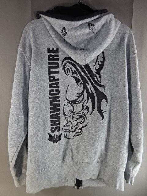 Aoki Tokiki Zip hoodie  (1) (gray)