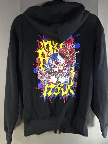 Aoki Tokiki Zip hoodie  (2) (Black)