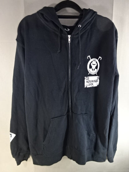 L.I.J. Zip hoodie (6)(2020 / Black×White)