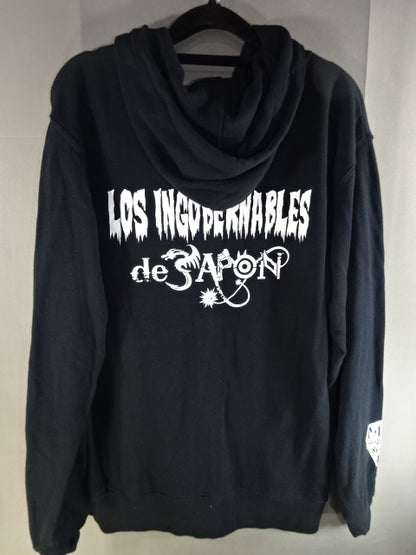 L.I.J. Zip hoodie (6)(2020 / Black×White)