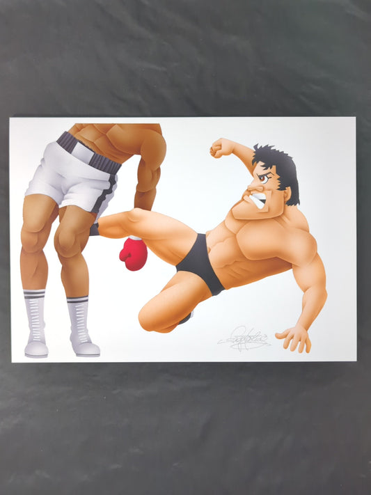 ★坂井永年氏 原画作品★「燃える闘魂」アントニオ猪木