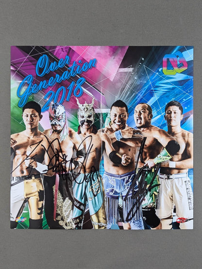 [4 fighters hand signed autograph 】Over Generation 2018