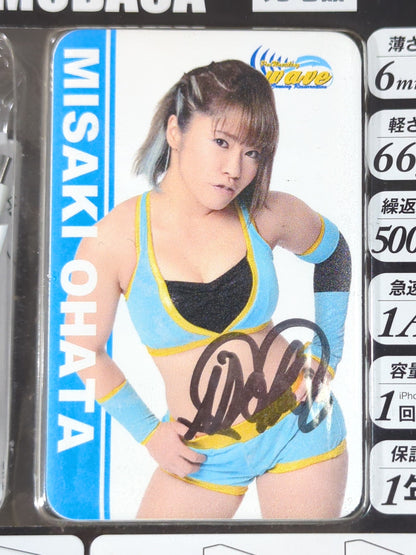 【Hand signed autograph】Misaki Ohata 【hand signed autograph】 Mobile Battery Card