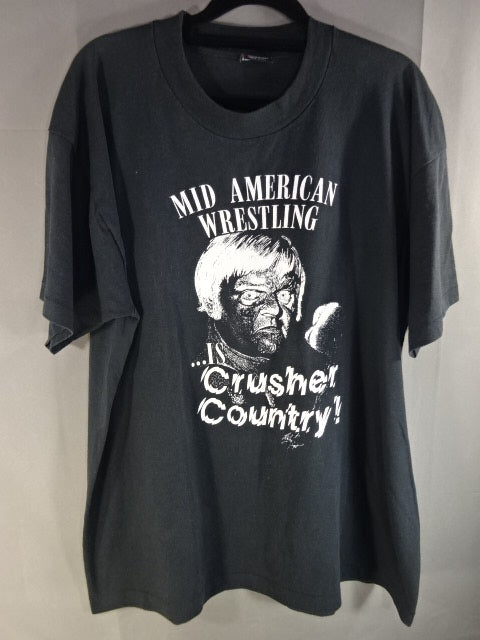 Crusher Lisowski  MID AMERICAN Wrestling  "... IS Crusher Country!」 T-shirt