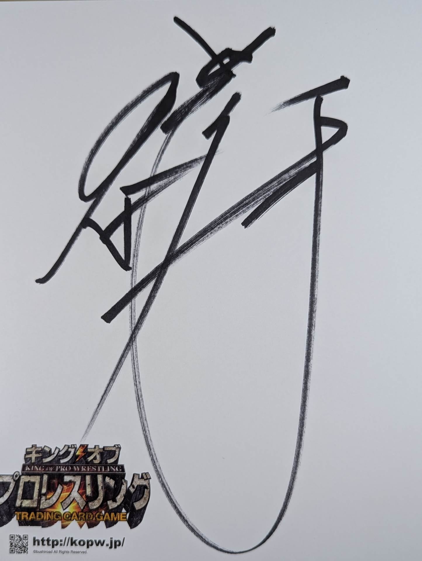 Akira Maeda  (King of Pro-wrestling ) Dedicated Shikishi ( Autograph board ) )