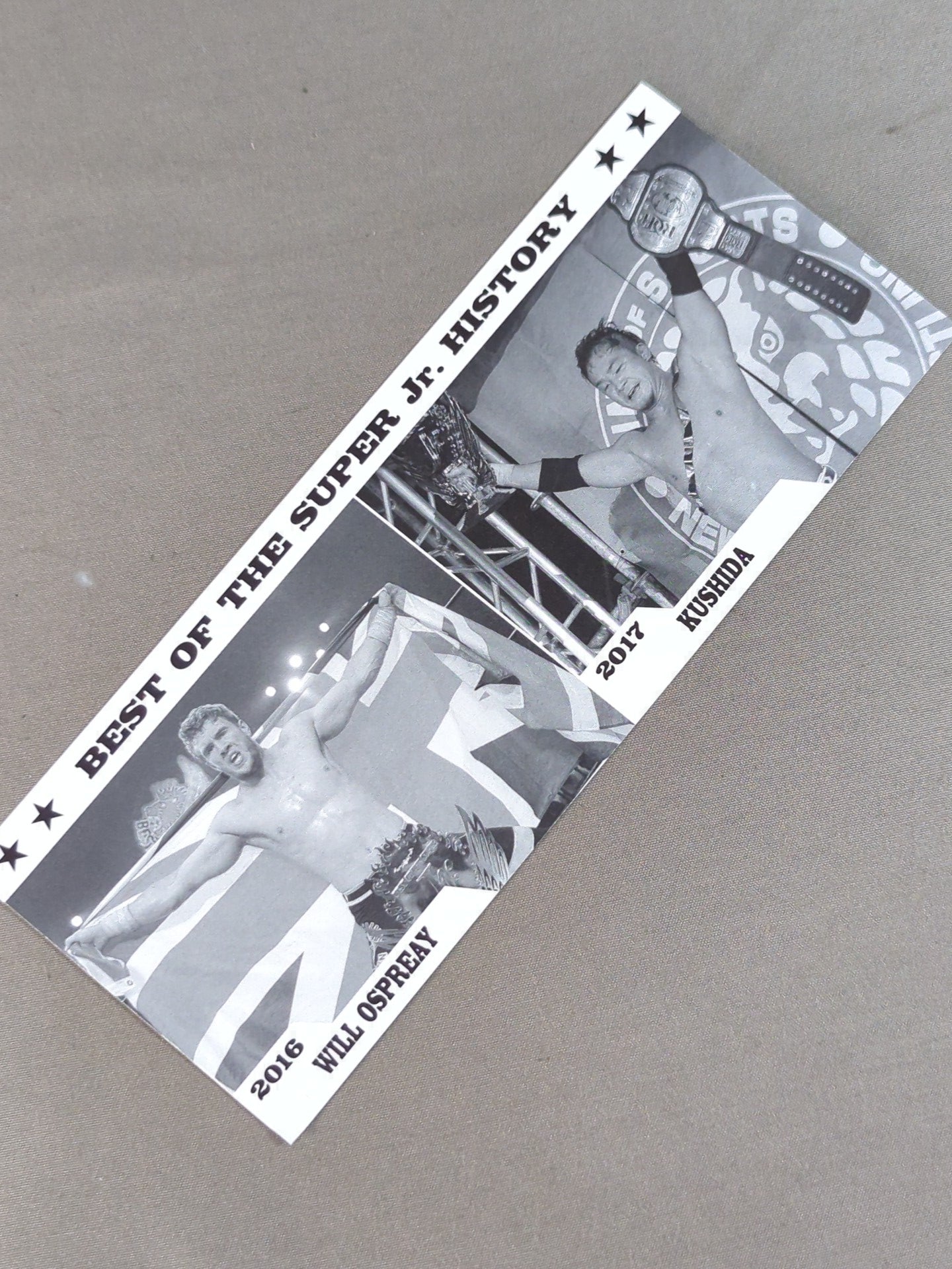 ★ ★ not sold in stores New Japan Pro Wrestling BEST OF THE SUPER Jr.29 Commemorative Ticket