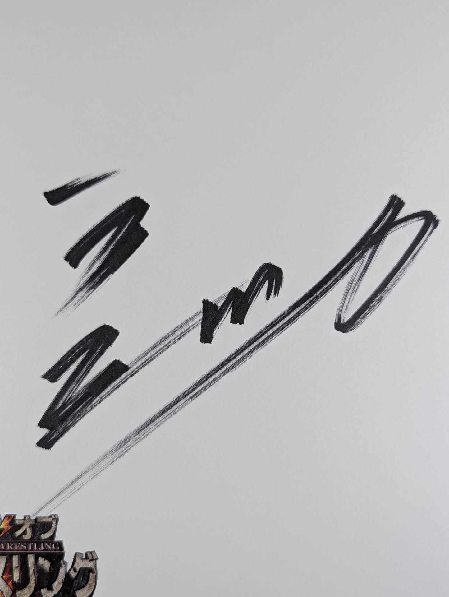 Riki Choshu  (horizontal, King of Pro-wrestling) Dedicated Shikishi ( Autograph board ) )