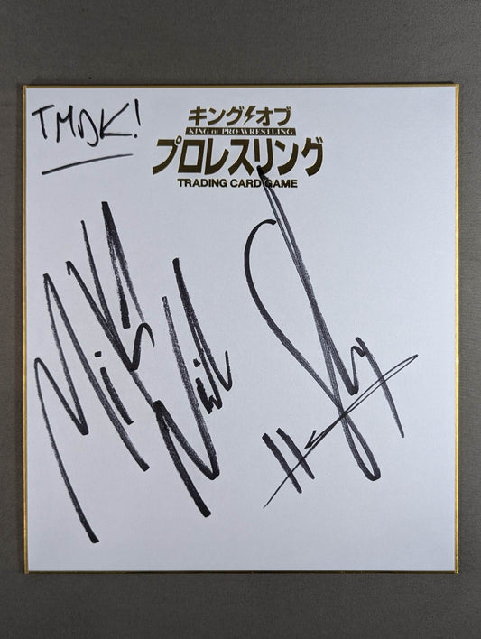 ★TMDK★ マイキー・ニコルス＆シェイン・ヘイスト(キングオブプロレスリング専用色紙