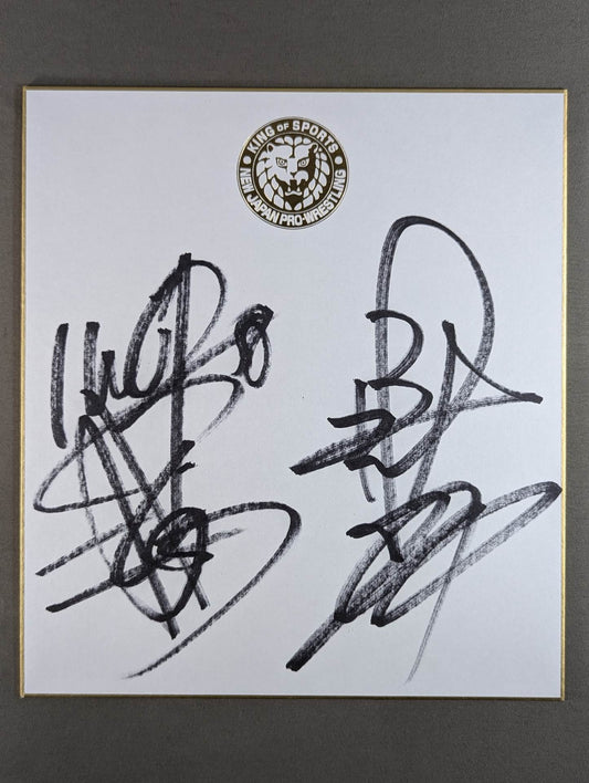 棚橋弘至＆永田裕志(ライオンマーク色紙)