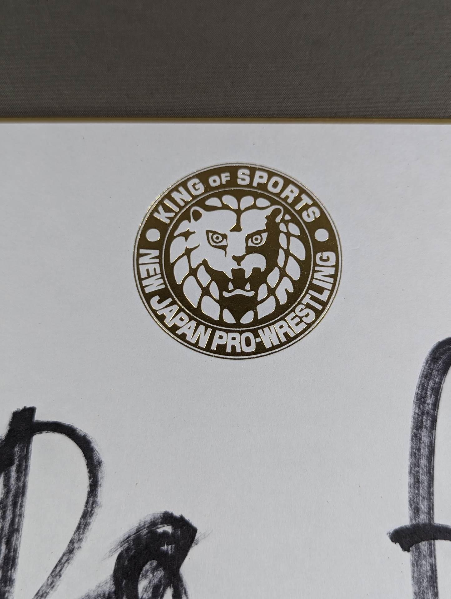 Hiroshi Tanahashi  & Yuji Nagata (Lion Mark Shikishi ( Autograph board ) )