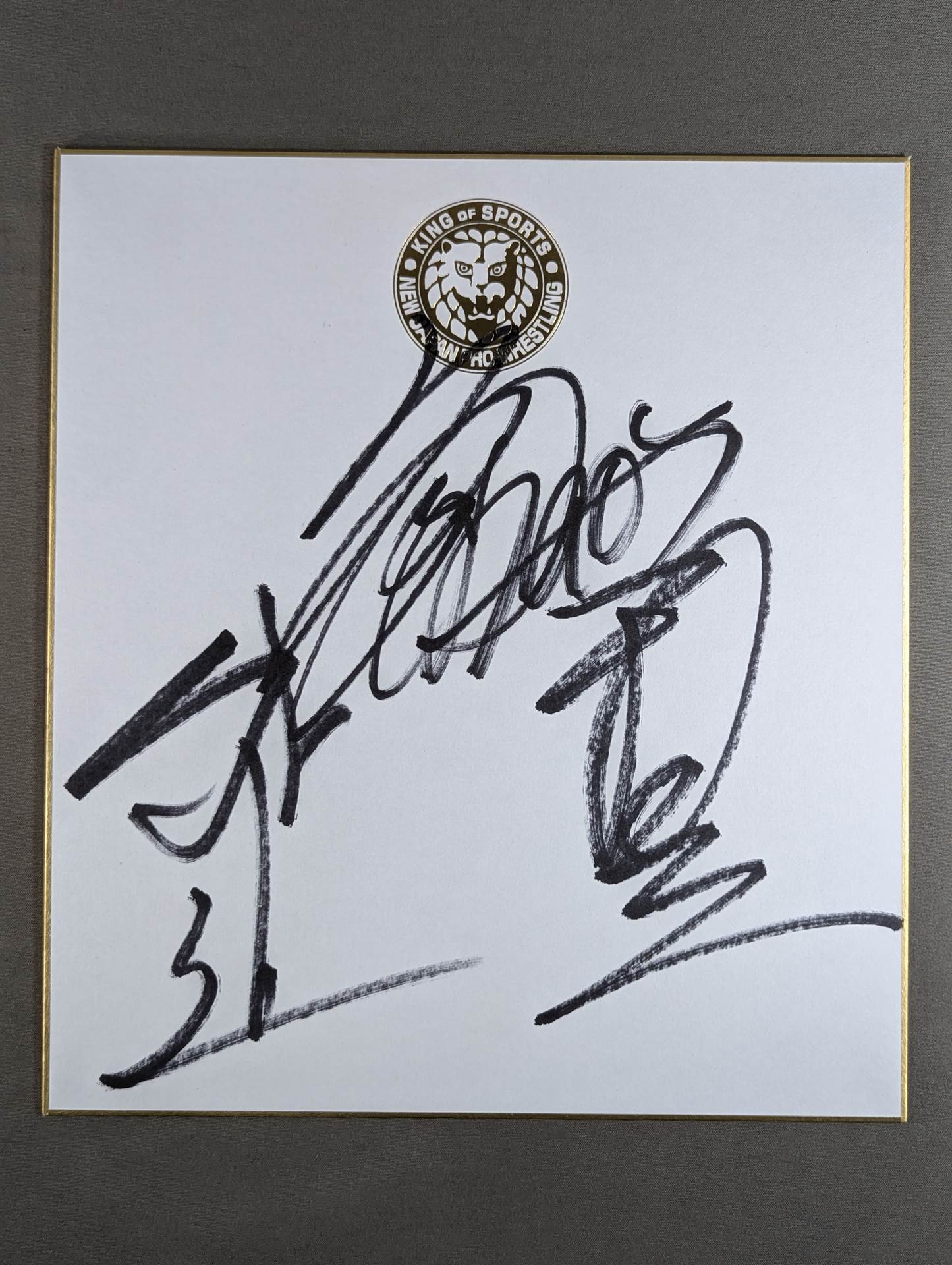 矢野通＆邪道＆外道(ライオンマーク色紙)