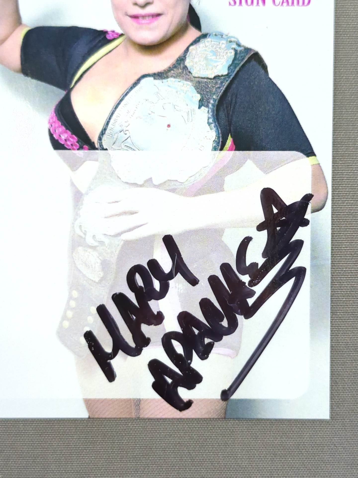 2018 STARDOM COLLECTION CARD マリー・アバッチェ 公式サインカード