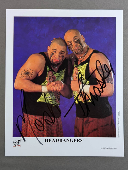 The Headbangers hand signed autograph  WWF Official Pro-Photo 