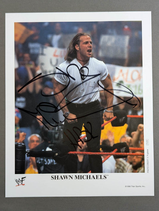 Shawn Michaels hand signed autograph  WWF Official Pro-Photo 