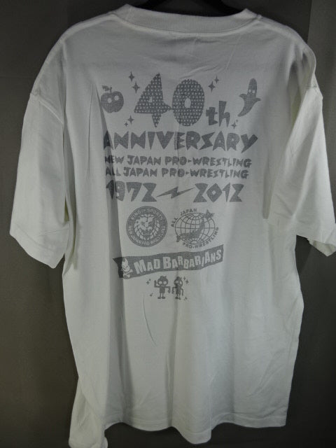 新日本プロレス＆全日本プロレス×MAD BARBARIANS  創立40周年記念 Tシャツ