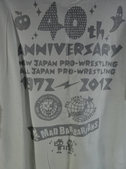 新日本プロレス＆全日本プロレス×MAD BARBARIANS  創立40周年記念 Tシャツ
