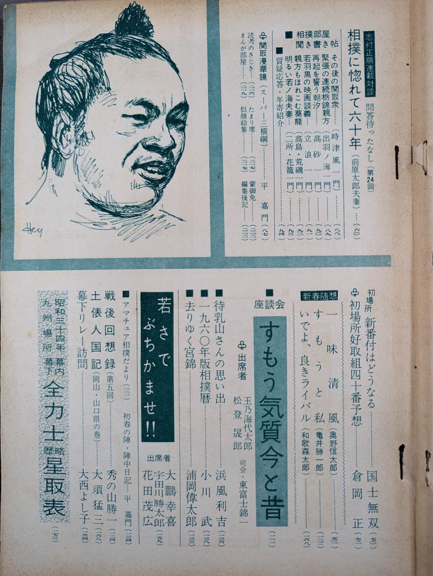 相撲 1960年1月号