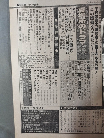 相撲 1982年6月号