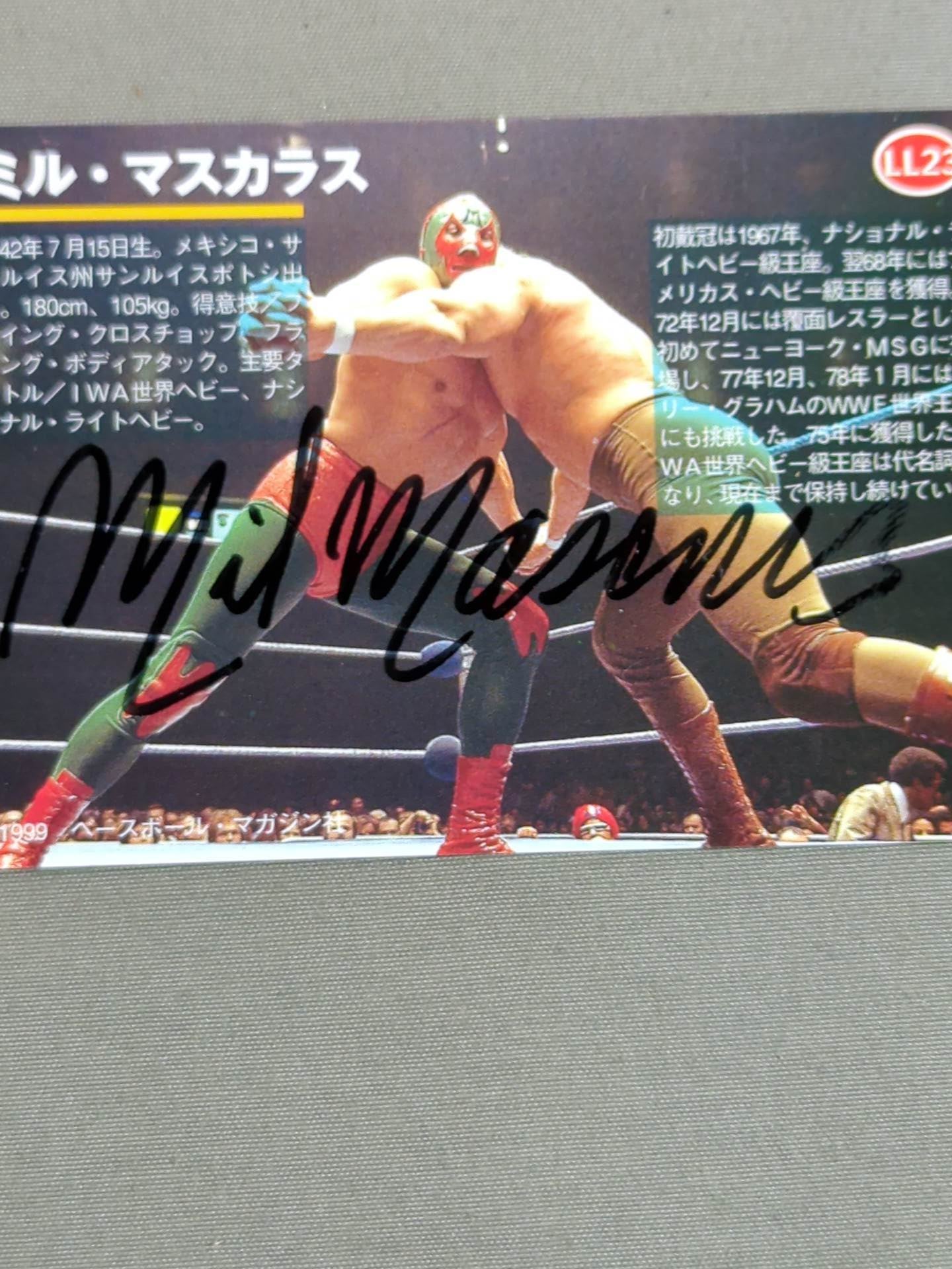 史上最も激安 BBM 1999 ミル・マスカラス 闘道館 – プライベートサインカード① スポーツ選手