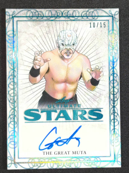 ★2020 Leaf Ultimate Wrestling★ Great Muta Official autographed card 