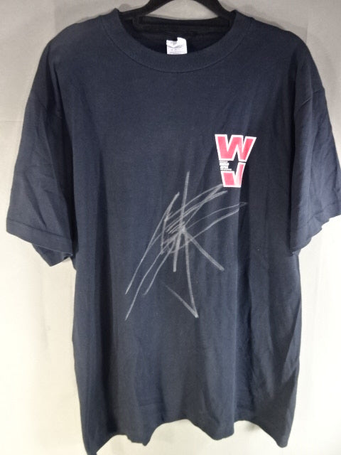 佐々木健介 直筆サイン入り】WJ MAGMA02Tシャツ①(ブラック
