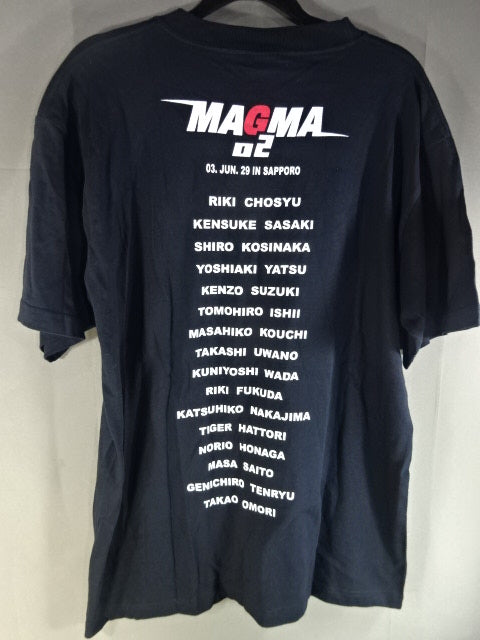 【佐々木健介 直筆サイン入り】WJ MAGMA02Tシャツ①(ブラック)