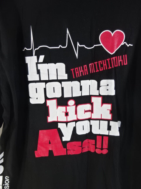 直筆サイン入り】TAKAみちのく×CORAZON Tシャツ②(ブラック
