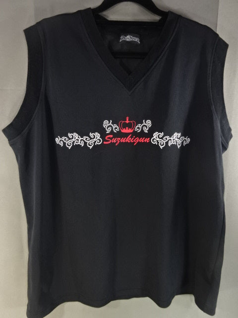 Suzuki Army Sleeveless Dry T-shirt (1) (Black)