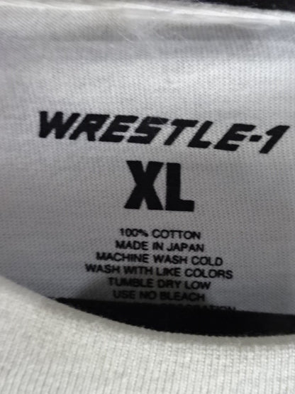 【4選手直筆サイン入り】WRESTLE-1 NEW ERA Tシャツ①