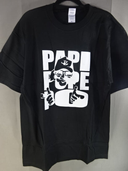 ターザン山本 パピプペポ川柳 Tシャツ①(ブラック)