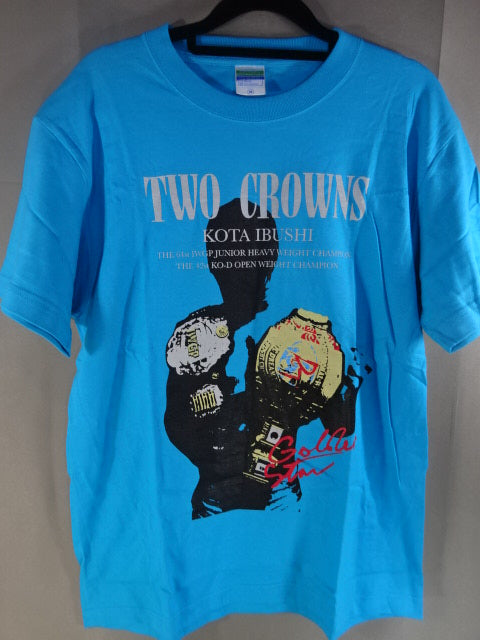 Kota Ibushi  TWO CROWNS T-shirts(2)(Light Blue)