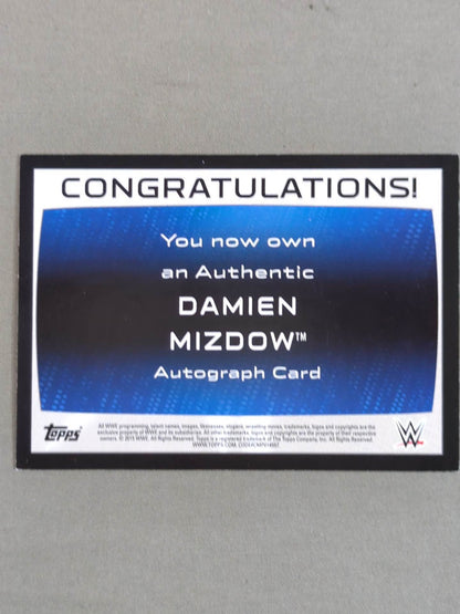 2015 Topps Damien Mizudou Official Autographed Card