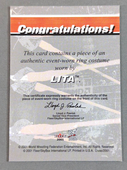 2001 FLEER Rita Official Relic Card (Costume)