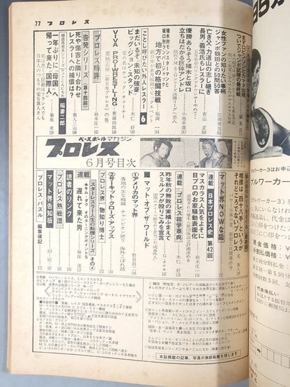 月刊プロレス 1978年6月号
