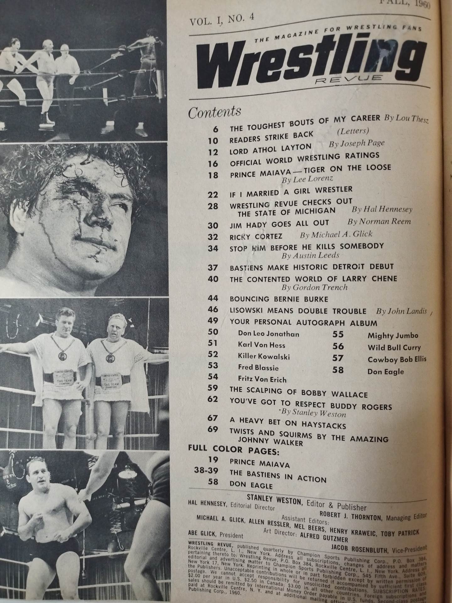 Wrestling REVUE 1960年秋期号
