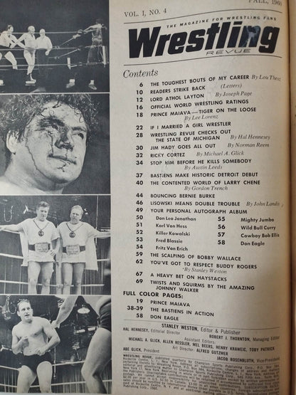 Wrestling REVUE 1960年秋期号