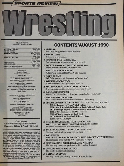 SPORTS REVIEW Wrestling 1990年8月号