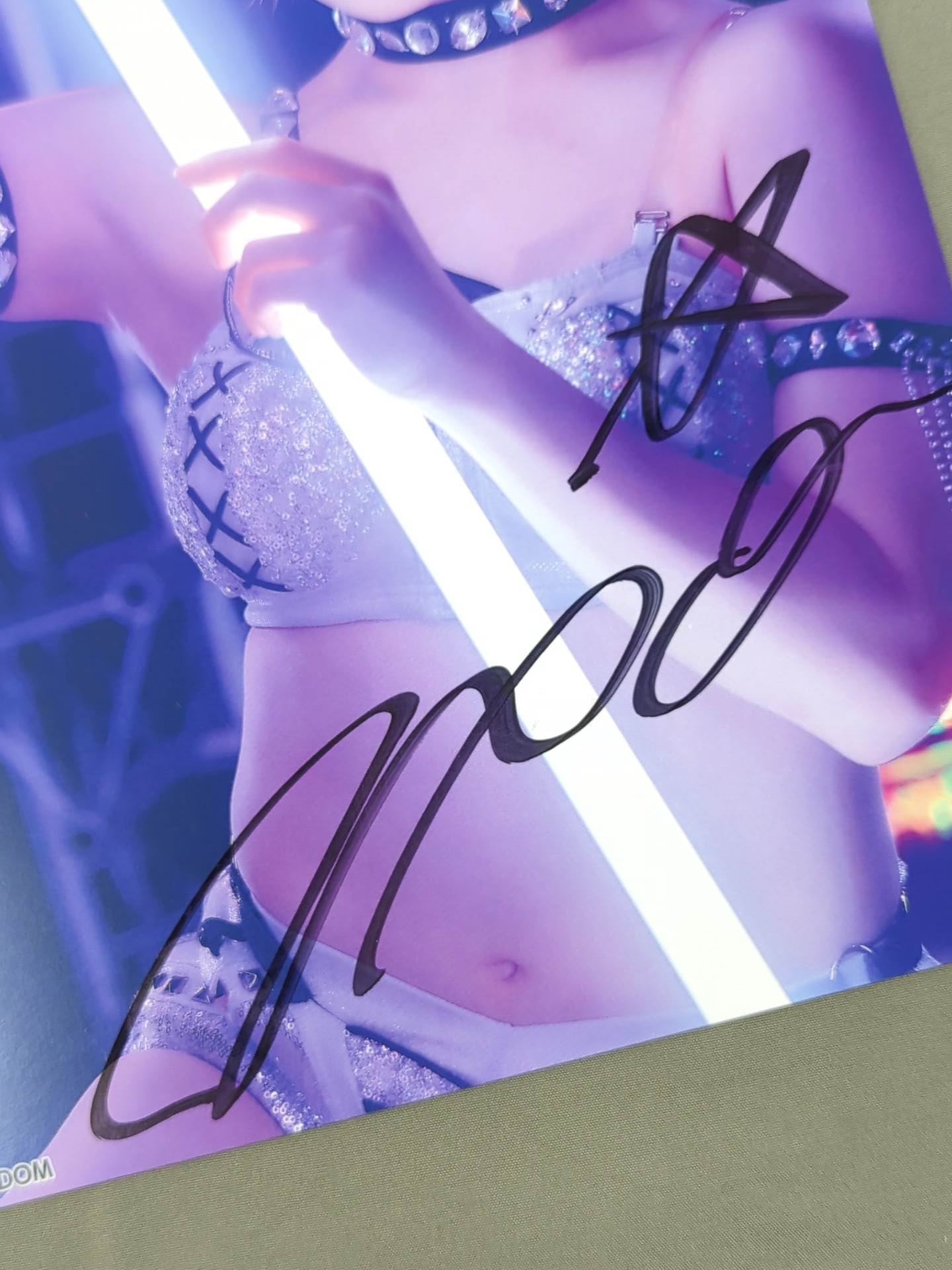 スターダム　なつぽい選手　直筆サイン入り写真集 女子プロレス スターダム 直筆サイン入り なつぽい サイン