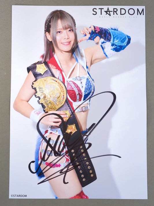 ★IWGP★ 岩谷麻優 直筆サイン入り スターダムポートレート(A-4)