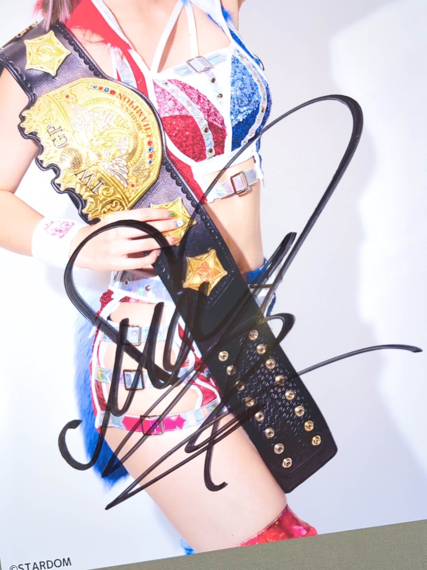 ☆IWGP☆ 岩谷麻優 直筆サイン入り スターダムポートレート(A-4