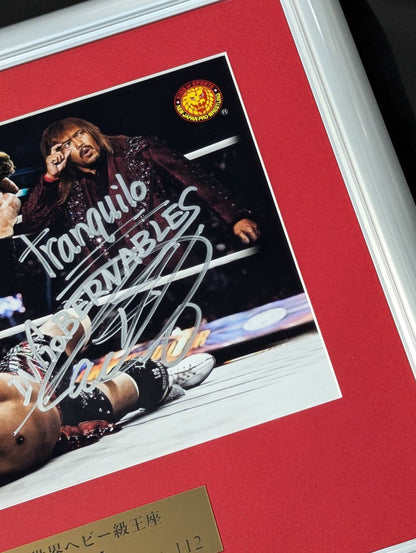 ★Forbidden Door★ Tetsuya Naito 10th IWGP World Heavyweight Title hand signed autograph photo frame