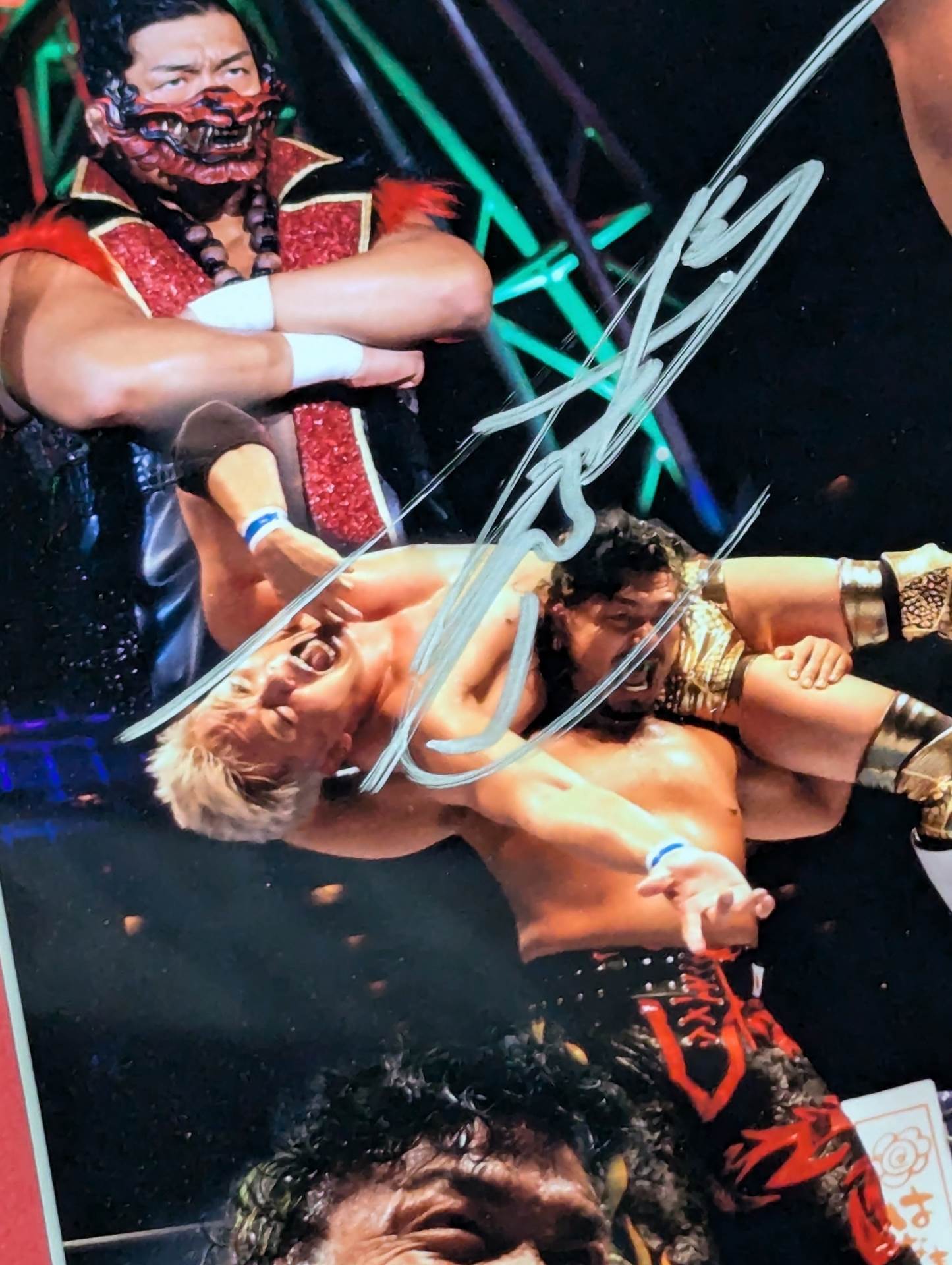 ★IWGP World Heavyweight Title First Crowned ★ Shingo Takagi  hand signed autograph Photo Frame