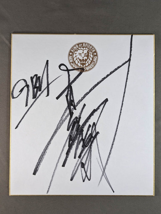 Togi Makabe  (Lion Mark ) Shikishi ( Autograph board ) )