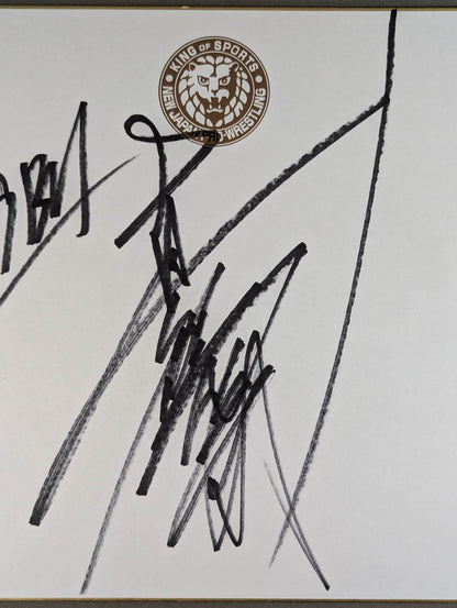 Togi Makabe  (Lion Mark ) Shikishi ( Autograph board ) )