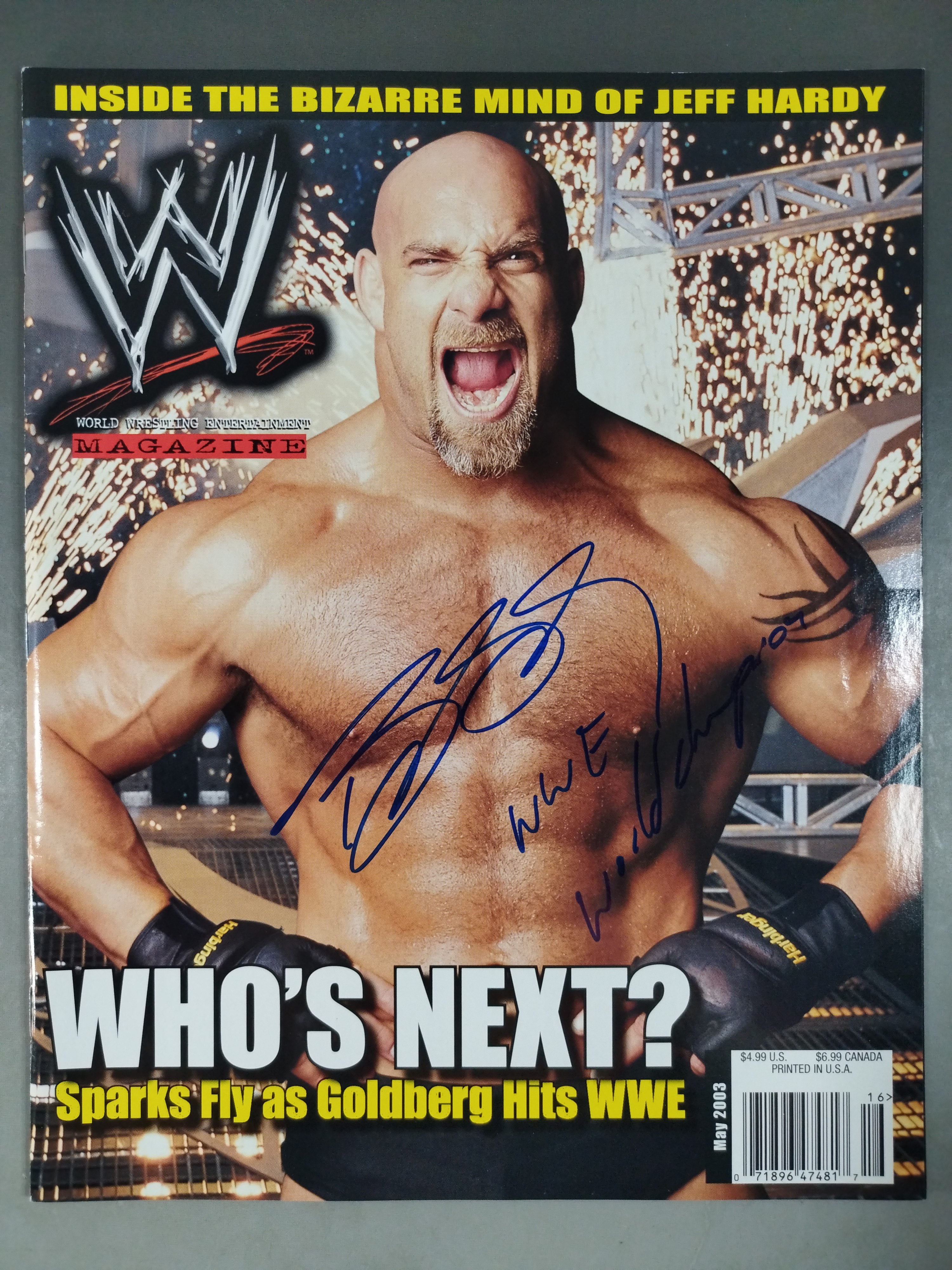 ゴールドバーグ直筆サイン入り】WWE MAGAZINE 2003年5月号 – 闘道館