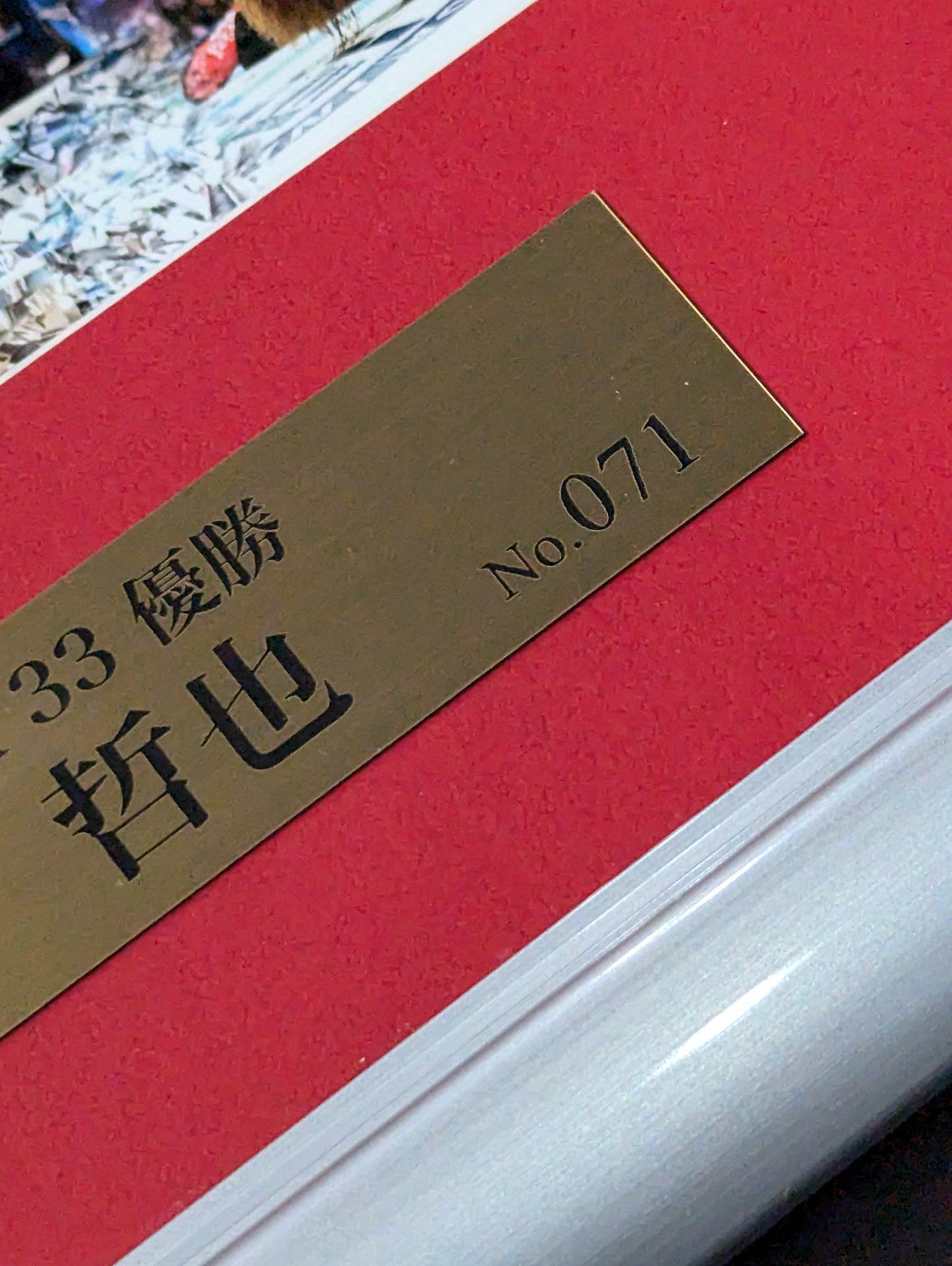 内藤哲也 G1 CLIMAX 33 優勝記念 直筆サイン入りフォトフレーム