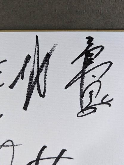 大瀬良泰貴デビュー7周年記念大会 出場15選手寄せ書き