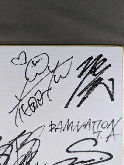 大瀬良泰貴デビュー7周年記念大会 出場13選手寄せ書き