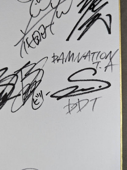 大瀬良泰貴デビュー7周年記念大会 出場13選手寄せ書き