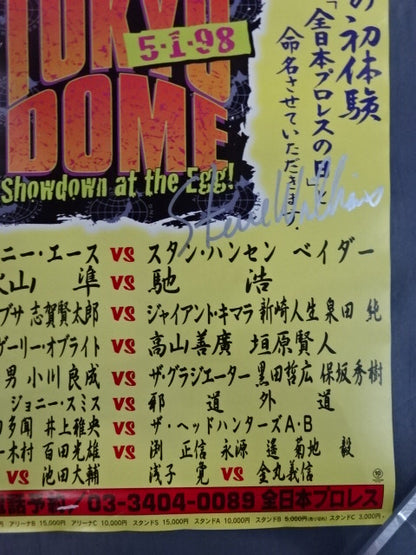 【スタン・ハンセン 直筆サイン入り】全日本プロレス創立25周年記念・東京ドーム大会